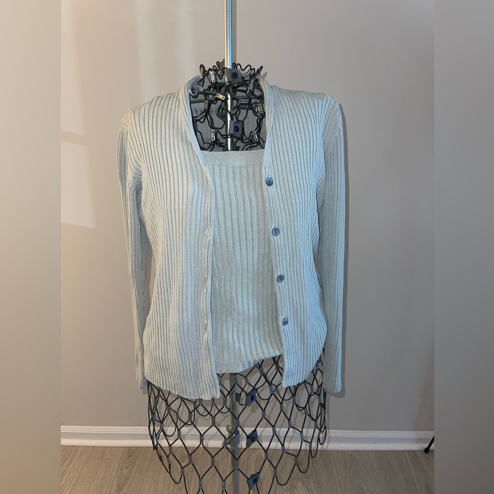 Country Road Soft Blue Silk Knitwear